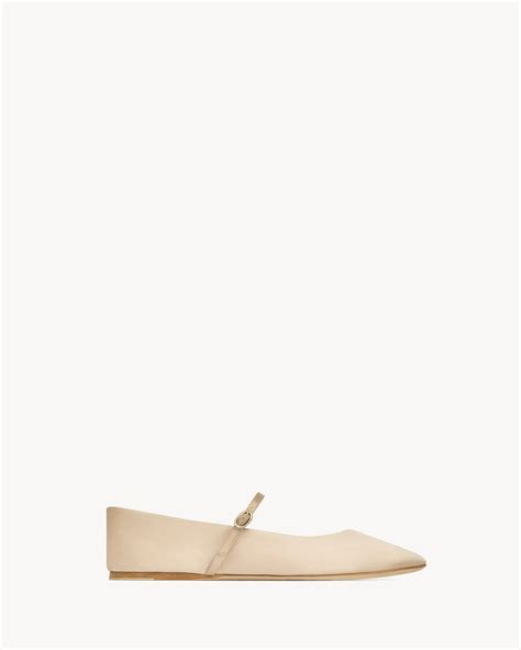 ysl ballet flats|GIO ballet flats in satin crepe .